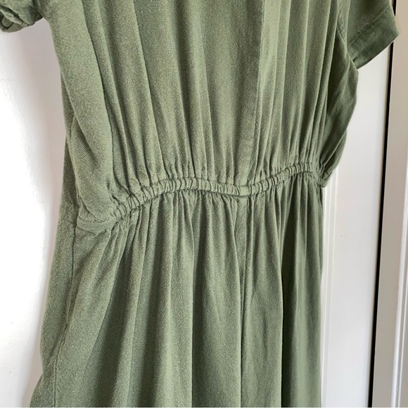Old Navy Women’s Jumpsuit, Linen-Blend, Short Sleeve, Sage Green, SMALL PETITE - Picture 12 of 14